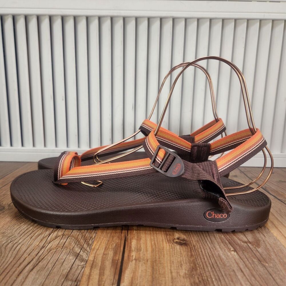 Chaco Brown and Orange Sandals - Picture 4 of 12